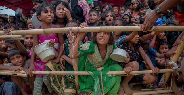 Barn ur folkgruppen rohingya i Bangladesh. Dar Yasin / AP