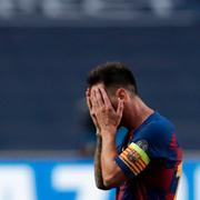 Barcelonas Lionel Messi under matchen