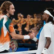 Stefanos Tsitsipas och Mikael Ymer.