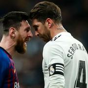 Barcelonas Leo Messi och Reals Sergio Ramos.