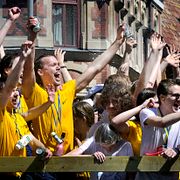Studentfirande i Stockholm sommaren 2023.