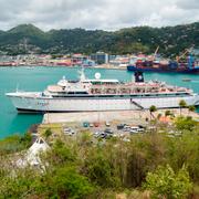 Mässlingsbåten i Saint Lucia.