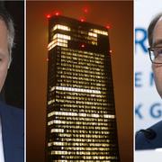 Benoit Coeuré, ECB:s huvudkontor i Frankfurt, Jens Weidmann. Arkivbilder.