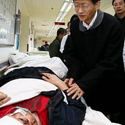 Offer som skadats i knivmassakern i Kunming.