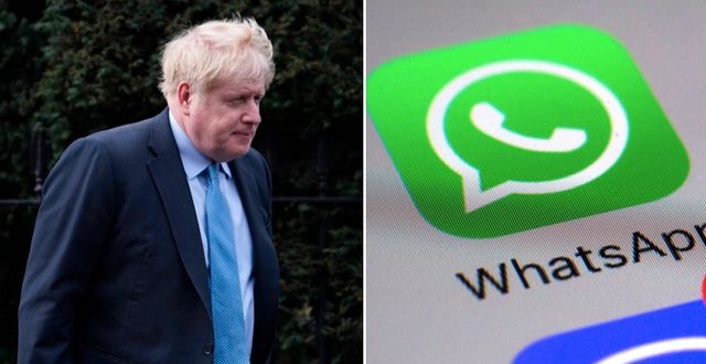 Boris Johnson/Whatsapp. AP
