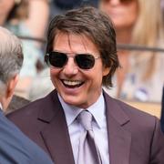 Tom Cruise i publiken under Wimbledon tidigare i år. 