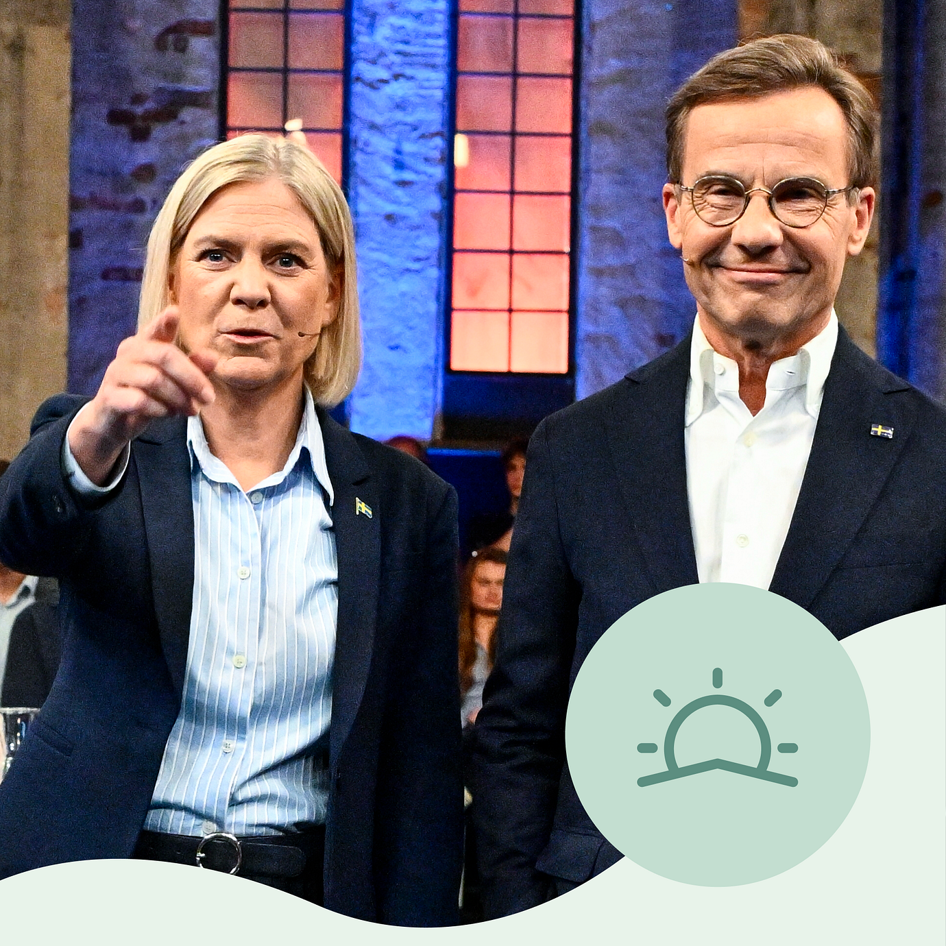 Magdalena Andersson (S) och Ulf Kristersson (M).