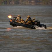 Rumänsk militärövning i Svarta havet den 30 mars.