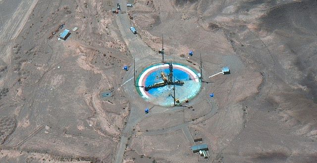 En uppskjutningsplats i Semnan-provinsen. AP