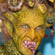 Heidi Klum och maken Tom Kaulitz under nattens fest.