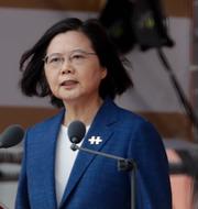 Taiwans president Tsai Ing-wen. Chiang Ying-ying / TT NYHETSBYRÅN