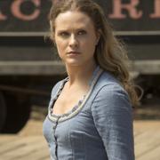  Evan Rachel Woods karaktär Dolores Abernathy i serien ”Westworld”.