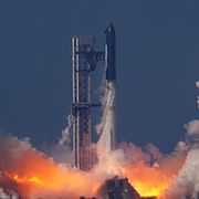 Space X Starship vid testflygning 22 maj 2026.