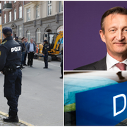 Dansk polis, arkivbild. Intriums vd Mikael Ericson, pressbild. Danske Bank. 