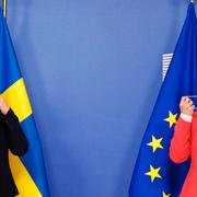 Magdalena Andersson tillsammans med EU-kommissionens ordförande Ursula von der Leyen.