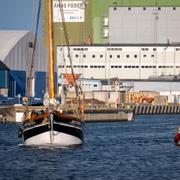 Arkivbild på Åhus Hamn.