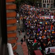 Demonstration i Madrid.