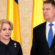 Rumäniens premiärminister Viorica Dancila och president Klaus Iohannis.