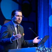 Jimmie Åkesson talar under Sverigedemokraternas kommun- och regionkonferens i Norrköping. 