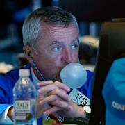 Notoriskt tuggummituggande investeraren James Lamb. Arkivbild.