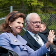 Kung Carl XVI Gustaf och drottning Silvia. 