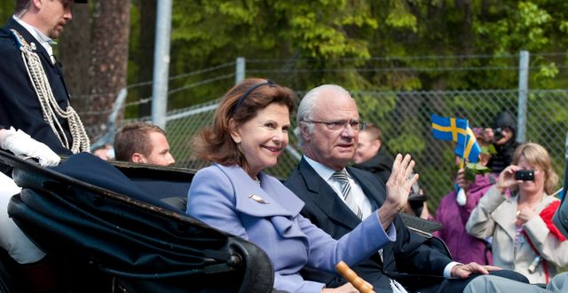 Kung Carl XVI Gustaf och drottning Silvia.  JONAS EKSTRÖMER / TT