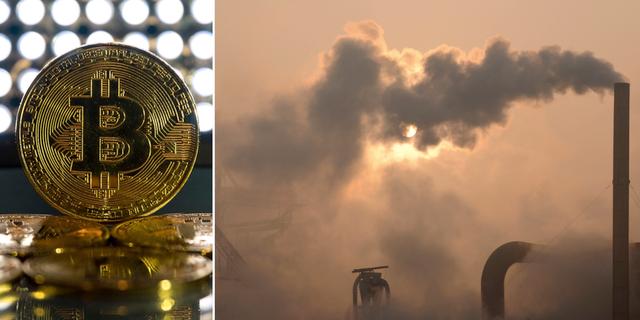 Bitcoin, utsläpp i Kina. AP / TT