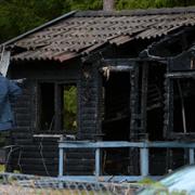 Fritidshuset där barnen dog dagen efter branden