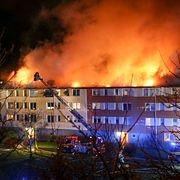 Brand i flerfamiljshus i Tynnered