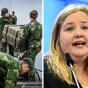 Försvaret under en övning 2024, Ida Gabrielsson (V), samt utrikesdepartementet i Stockholm.