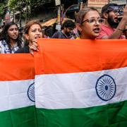 People gather to attend take part in a rally to protest against the rape and murder of a resident doctor at a government hospital in August, in Kolkata, India, Sunday, Sept. 1, 2024.