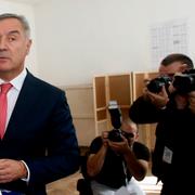 Premiärminister Milo Djukanovic på valdagen 16 oktober.