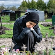 Sanabel Ahmad förlorade sin son Aiham i trippelmordet i Uppsala.