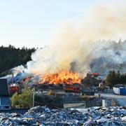 Brand på Kassmyra i september 2021.