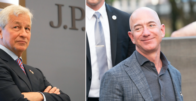 Jamie Dimon och Jeff Bezos Michel Euler / AP 