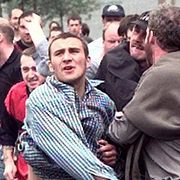 Bild från upploppet under den senaste marschen i juli 1997.