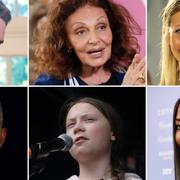 Evan Spiegel, Diane von Furstenberg, Gwyneth Paltrow, Barack Obama, Greta Thunberg och Naomi Campell. 