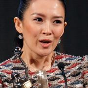 Den kinesiska skådespelerskan Zhang Ziyi på filmtävling i Hong Kong