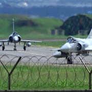 Stridsplan i Taiwan. Arkivbild.