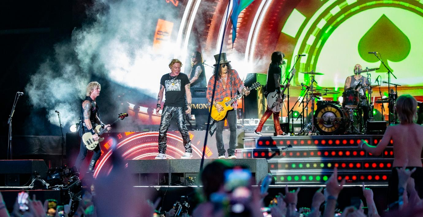 Guns N' Roses på Glastonbury 2023.