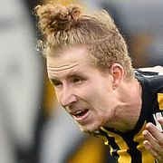 Arkivbild: Samuel Gustafson i Häcken-tröjan.