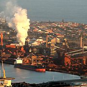 BHP:s stålverk i Port Kembla, söder om Sydney i Australien.