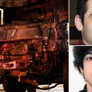 Lastbilen som kördes in i Åhléns city. Bostonbombarna Dzhokhar Tsarnaev och Tamerlan Tsarnaev.