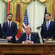 Deltagarna i samtalen mellan Israel och Libanon.