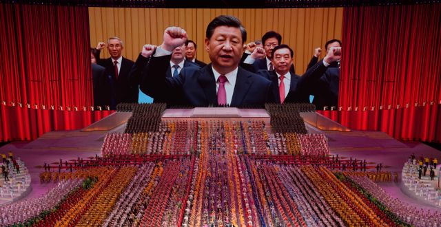 Kinas ledare Xi Jinping. Ng Han Guan / TT NYHETSBYRÅN