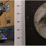Räddningstjänst på plats vid Tingvallagymnasiet i Karlstad/pappersbiten som hittats