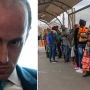 Stephen Miller, migranter. Arkivbilder.