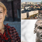 Till vänster: Finansborgarrådet Anna König Jerlmyr (M)