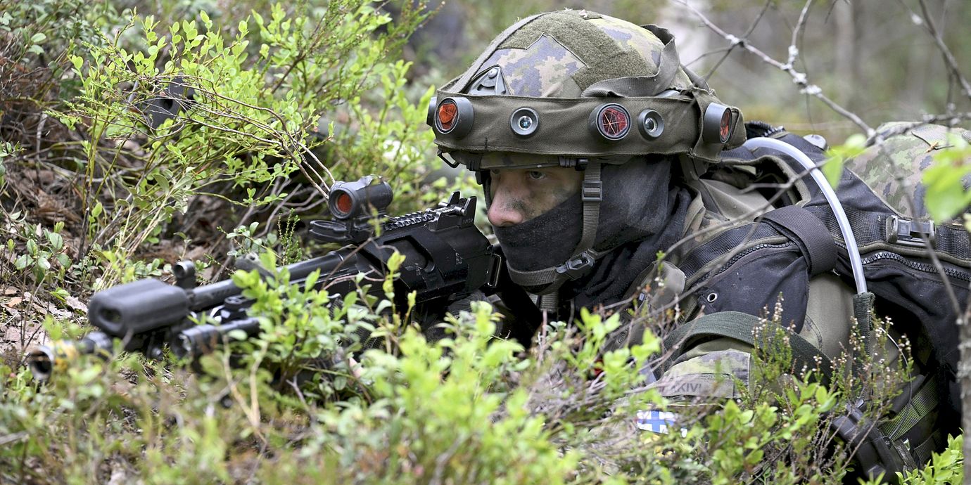 En finsk soldat.
