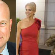 Matthew Whitaker (t v), George Conway tillsammans med hustrun Kellyanne Conway (t h).